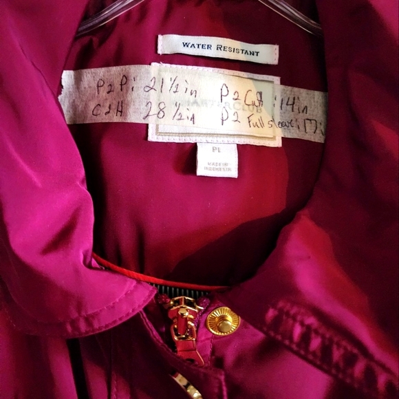 Women's Petite Raspberry Spring rain jacket - Picture 9 of 9